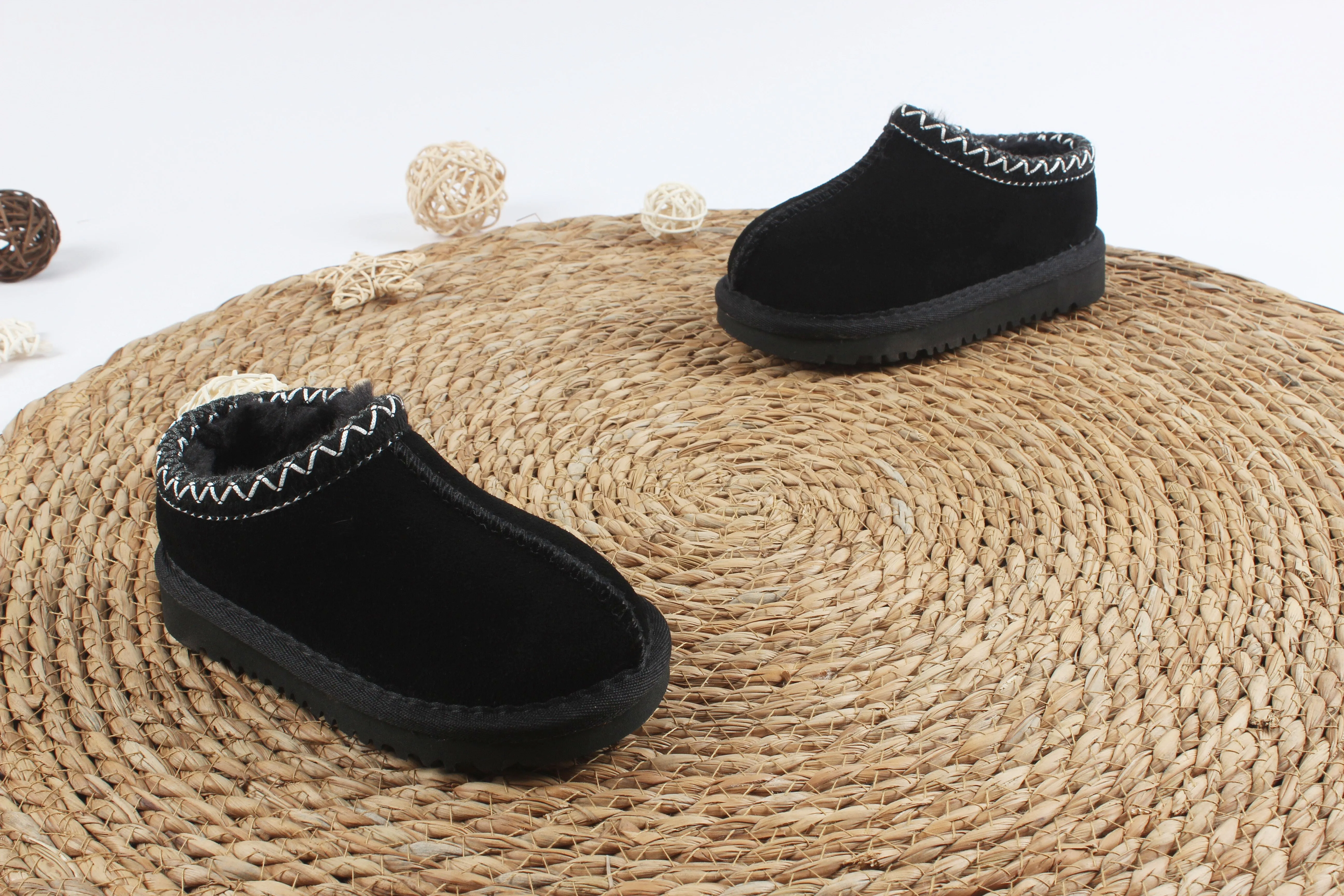 Tasman Slippers Toddler Plush Slide Australia Snow Children Shoes Winter Kids Boots Classic Mini Boot Baby Fur Booty_voghion.com