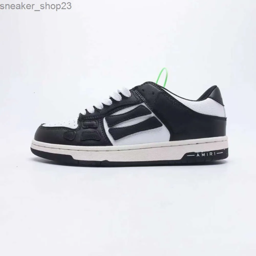 Top Chunky Shoe Little Sneaker Low Skel White Mens Edition Shoes Designer Bone Amiiri Black Panda Quality High 2023 New Casual Board WAB2