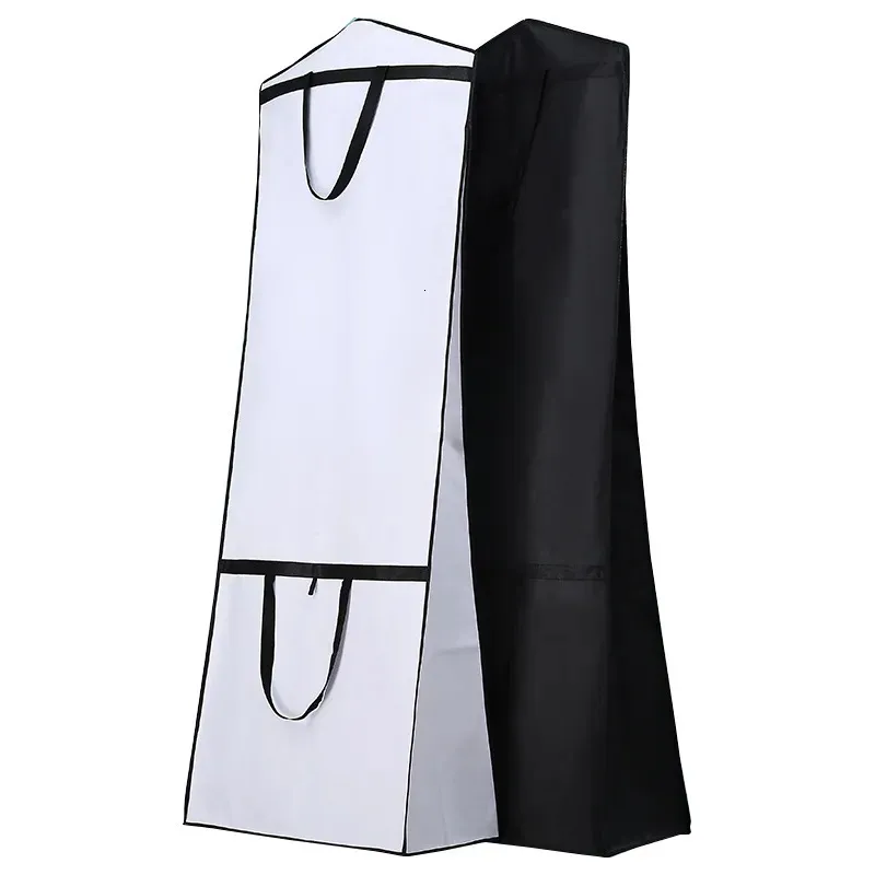 Dust Cover Dual-use Foldable Thicken Wedding Dress Dust Cover Women Gown Robe Storage Bags for Home Long Section Clothes Protector FG001 231007