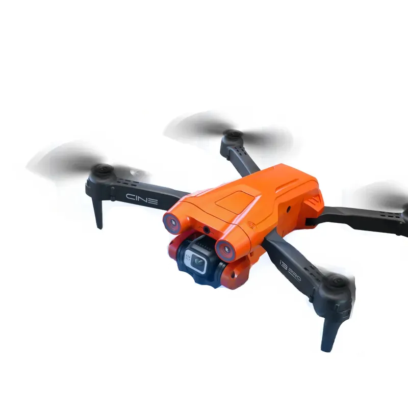 Novo 4k hd dobrável i3 pro drone duplo esc câmera posicionamento de fluxo óptico evitar obstáculos quadcopter rc dron brinquedos presentes