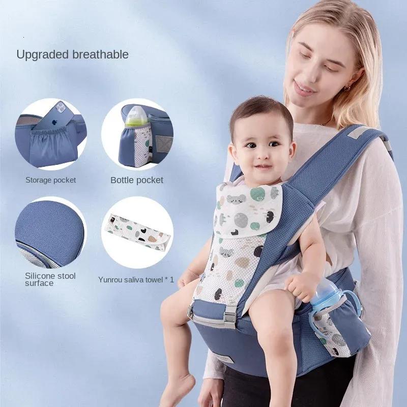 S Slings Mochilas Ergonómico Bebé Cintura Taburete Mochila Bolsa de almacenamiento Infantil Frente Frente Swaddle Sling Canguro para bebés nacidos 231010