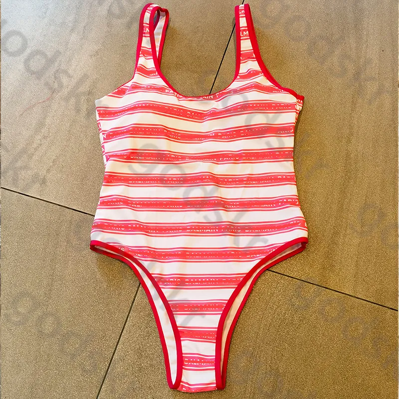 Sexy Print Bikini Slim Swimsuits Womens One Piece Swimsuit Retro Letter Pattern Swimwear For Women