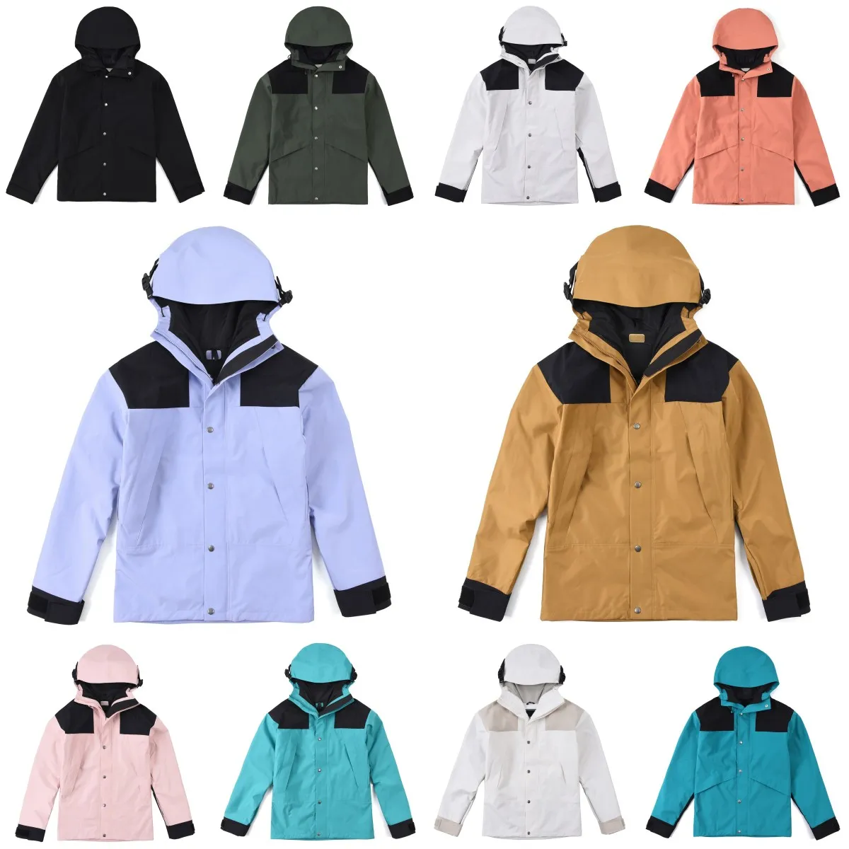 Mode Nouveaux Hommes Designer Hommes Extérieurs Face Vestes Interchange North Veste Parkas Vestes d'extérieur imperméables et coupe-vent Taille asiatique S-XXXL