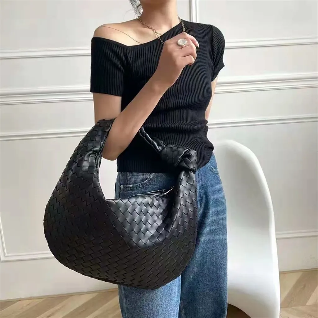 Bolso de diseñador Bolso Jodie Bolso grande tejido para mujer Tamaño 40 cm Diseñador Jodie Bolsos de mano de cuero de oveja suave Bolsos con asa Bolso de hombro con cadena para mujer Totes de alta calidad