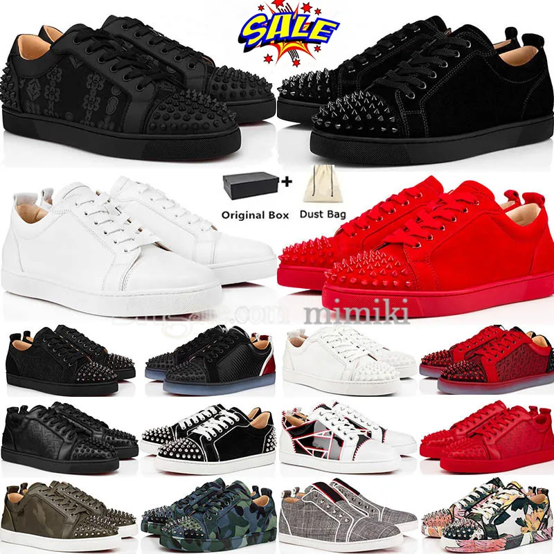 Projektant Red Bottoms Buty dla mężczyzn dla mężczyzn Sneakers Platforma Platforma Flat But Moda Luksusowe mokasyny