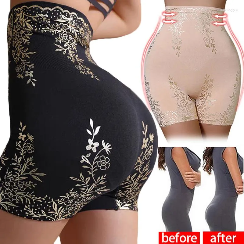 Dames Shapers Hoge Taille Body Shaper Slipje Dames Controle Shapewear Zwart Afslankend Ondergoed Vrouwelijke Yoga Training BuLifter