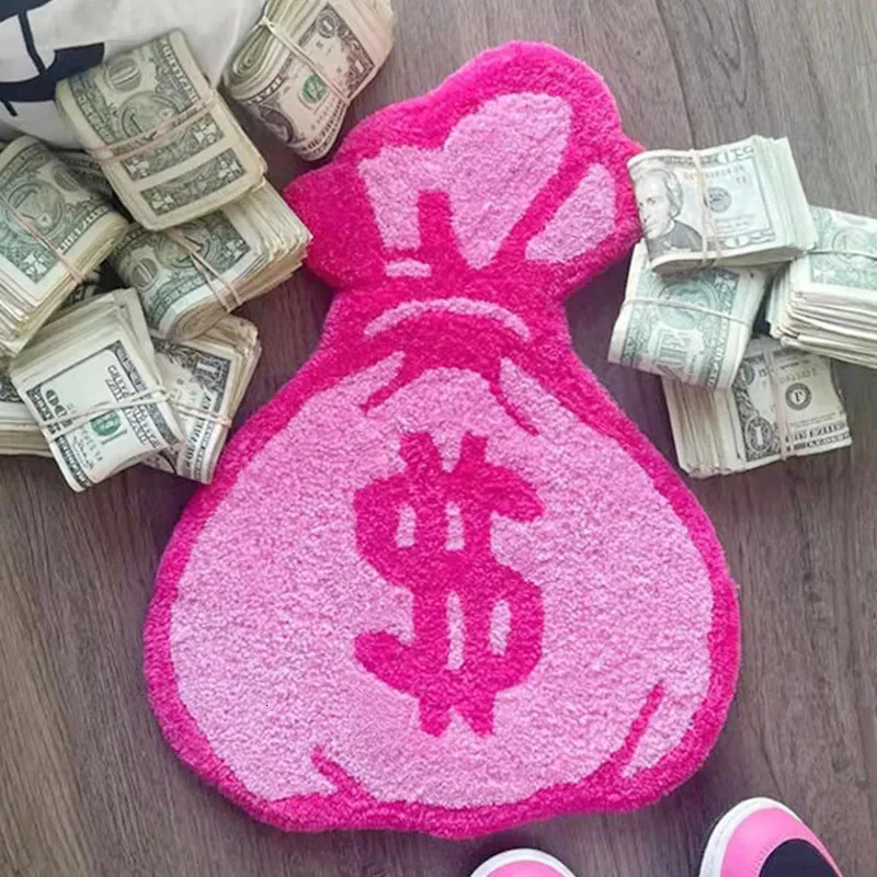 Carpet Purse Rugs Tufted Material Cartoon Carpet Anime Home Soft Fur Rugs Children Girl Bedroom Living Room Doormat Decor Floor Mat 231010