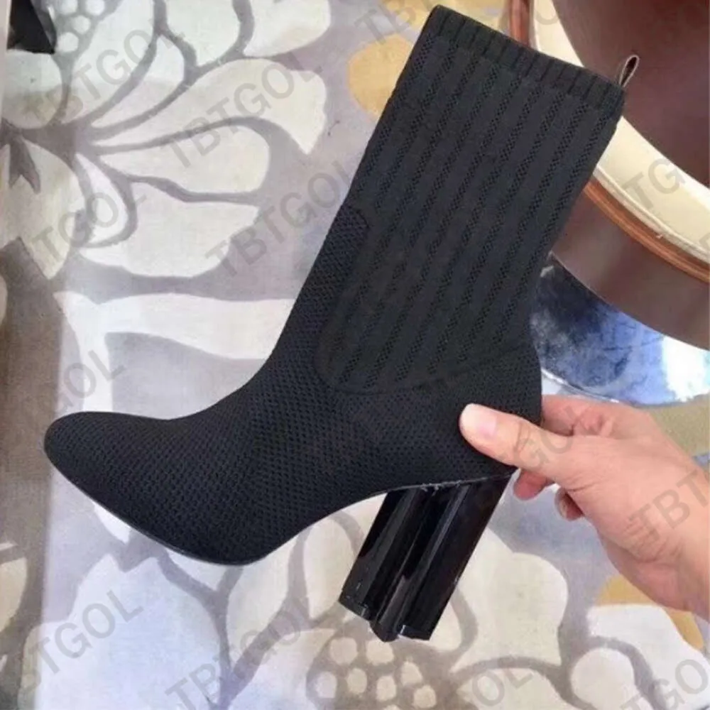 Designer sock heels top