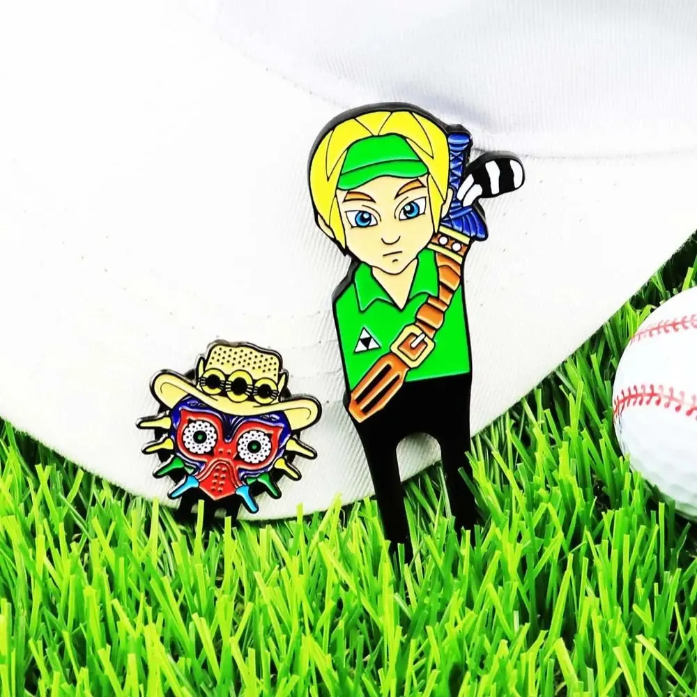 Pitchgabel Aus Metall Mit Magnetischem Ballmarker – Leicht, Rutschfest, Perfekt Für Golfer