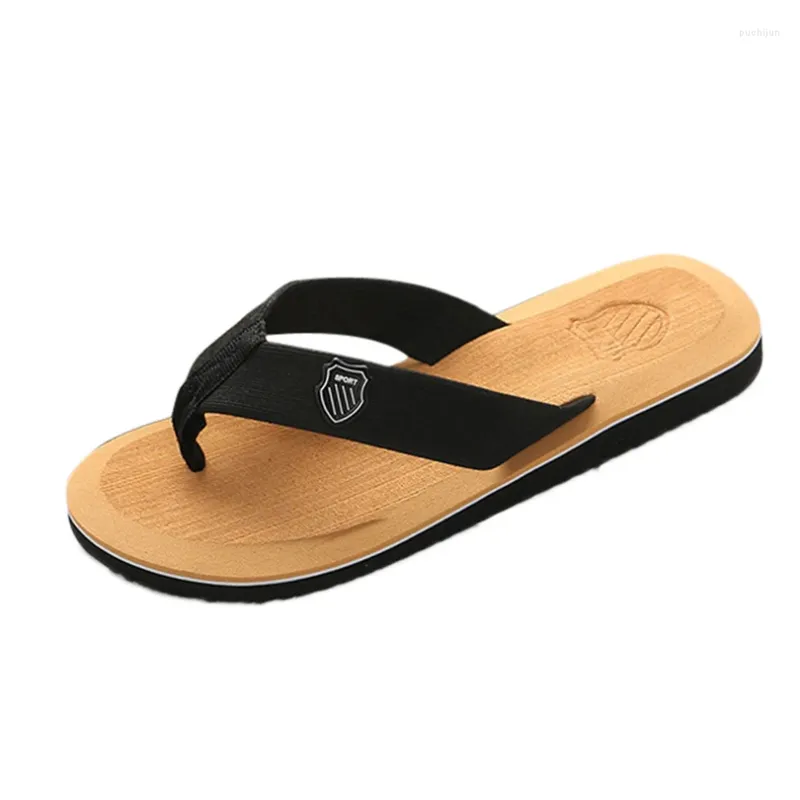 Hemskor Siketu Summer Men Flip Flops Male Mixed Color Slippers Casual PVC EVA Fashion Beach Sandals Storlek 40-44 A30