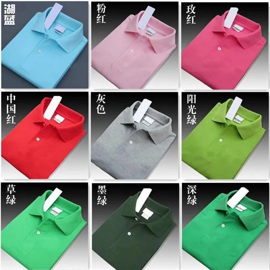 Ganze Damen-Poloshirts, atmungsaktive Baumwolle, Sommer-Solid-Shirts, Kurzarm-Shirts, Größe S-2XL, mehrere Farben225q