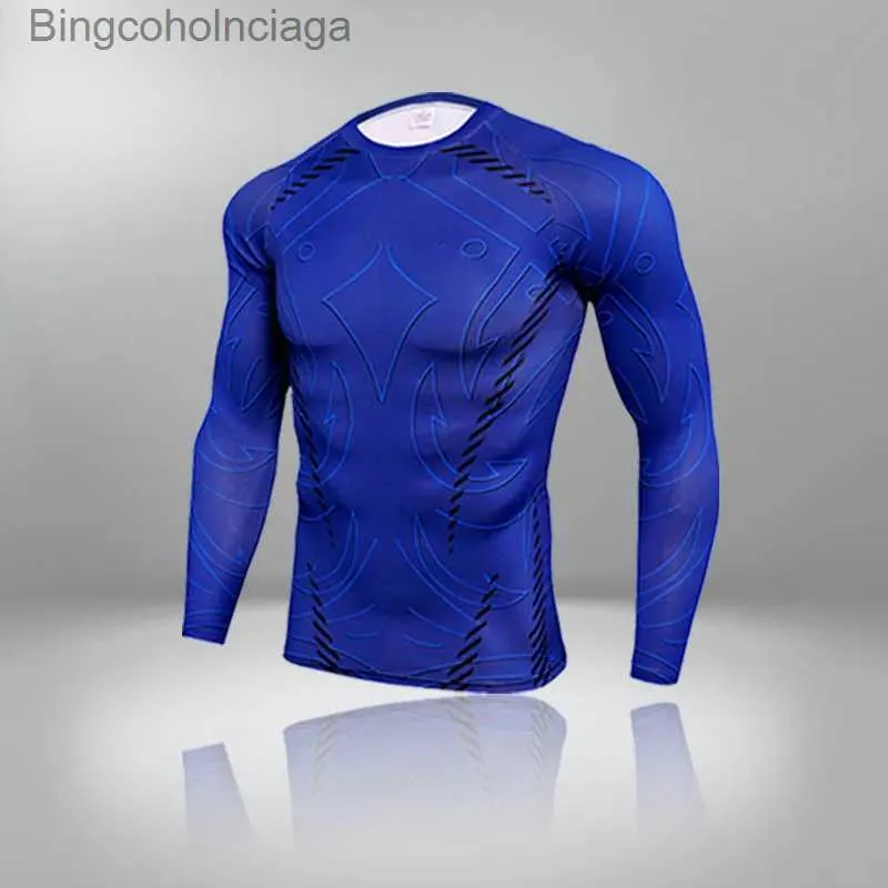 Herren-Thermounterwäsche, schnell trocknend, Skiunterwäsche, Herren-Trainingsanzug, Thermo-Sportshirt, Fitness, schlanke Männer, Kompressionsunterwäsche, erste Schicht, lang, L231011