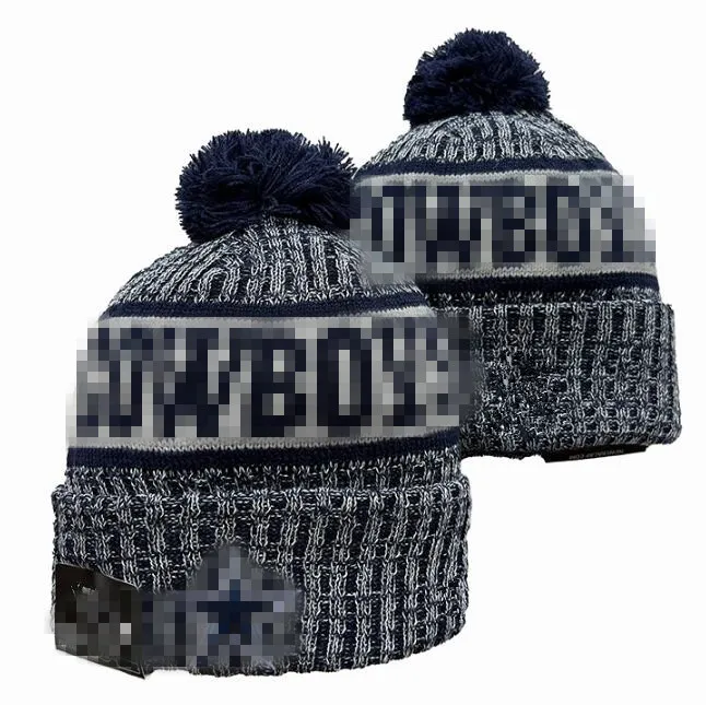 Cowboys Beanies Bobble Hats Baseball Ball Caps 2023-24 Fashion Designer  Bucket Hat Chunky Knit Faux Pom Beanie Christmas Sport Knit hat a8