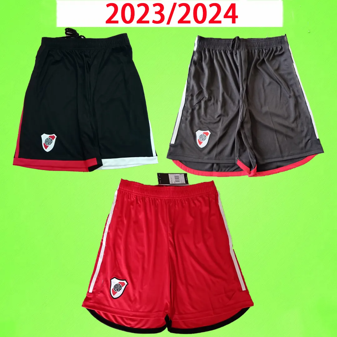 23/24 River Plate soccer shorts 2023 2024 football pants DE LA CRUZ QUINTERO BORRE FERNANDEZ PRATTO PONZIO MENS S-2XL red black home away third fourth 2025