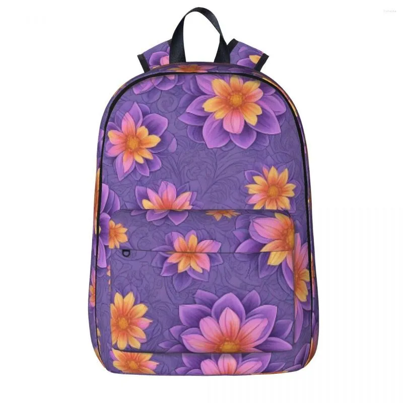 Sac à dos belle fleur rouge sacs à dos garçons filles Bookbag étudiants sacs d'école dessin animé enfants sac à dos ordinateur portable sac à bandoulière