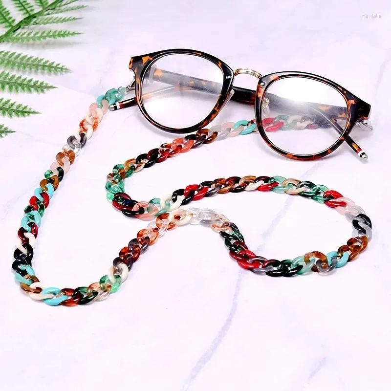 Sunglasses Frames Acrylic Chain Mask Chains Women Anti Slip Reading Eyewears Ribbon Clip Holder Neck Strap Lanyard Drop