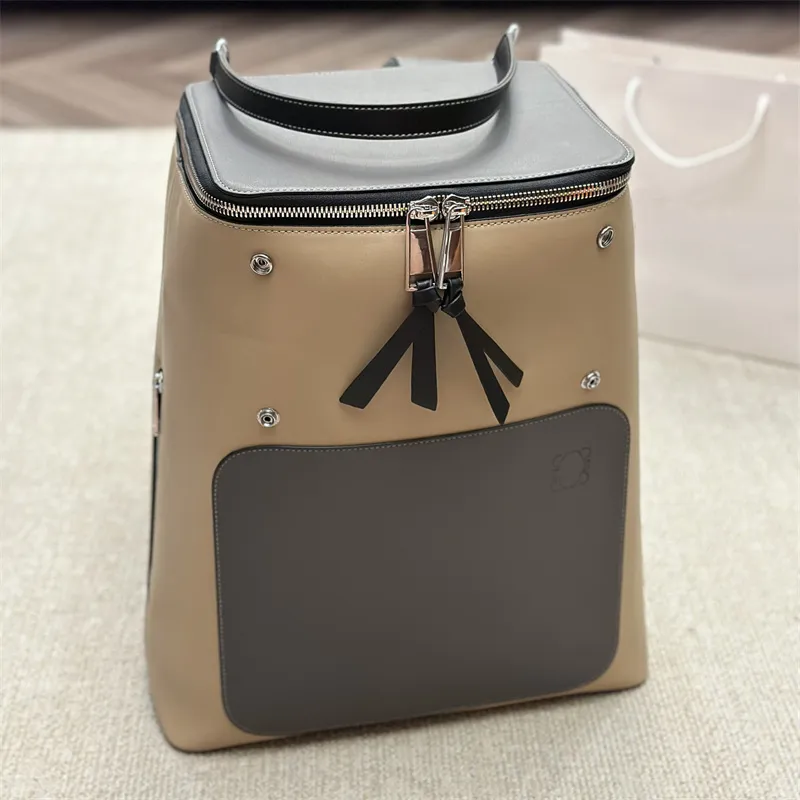 Luxury Small Backpack Designer Knapsack Man Woman Satchel Leather Shoulder Bag L Schoolbag Fashion Brand Luggage Bag Zaino 3 Colors