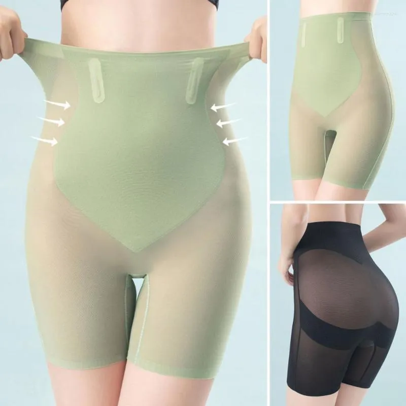 Shapers Femmes Net Fil Couture Sans Couture Élastique Façonnage Culotte Femmes Taille Haute Corps Shaper Mesh Hanche Lift Ventre Sécurité