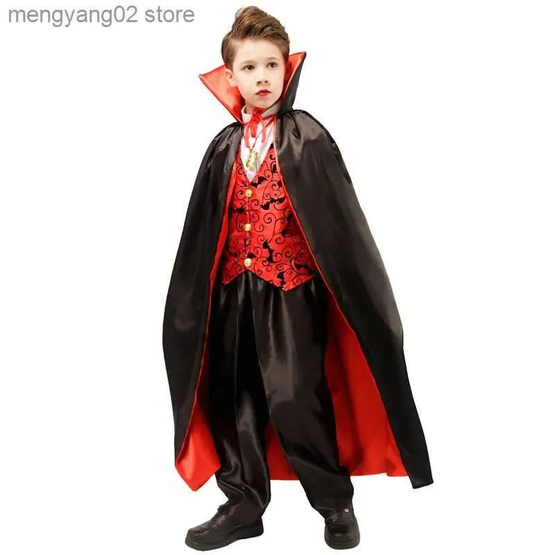 Kostium motywu Straszny wampir Dracula Boys Fantasia Halloween cosplay cosplay impreza dzieci dziecko earle dracla gotycka wampir come t231012