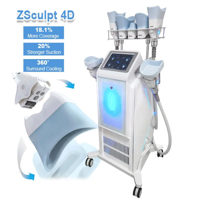 2023 7 HANDLAR ZSCulpt 4D Cool Body Sculpting Cryolipolyse Slimming 360 Cryolipolysis Fat Freezing Machine