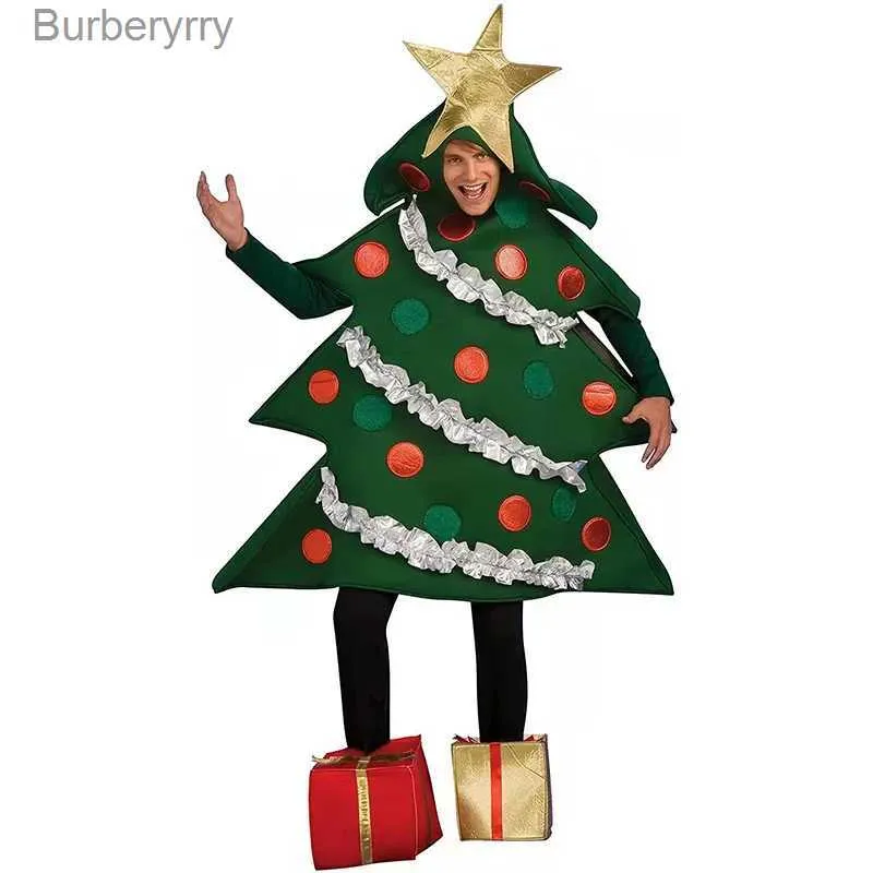 Tematdräkt Jul Stage Performance kommer Cosplay Halloween Christmas Tree Doll Clothing With Foot Coversl231010