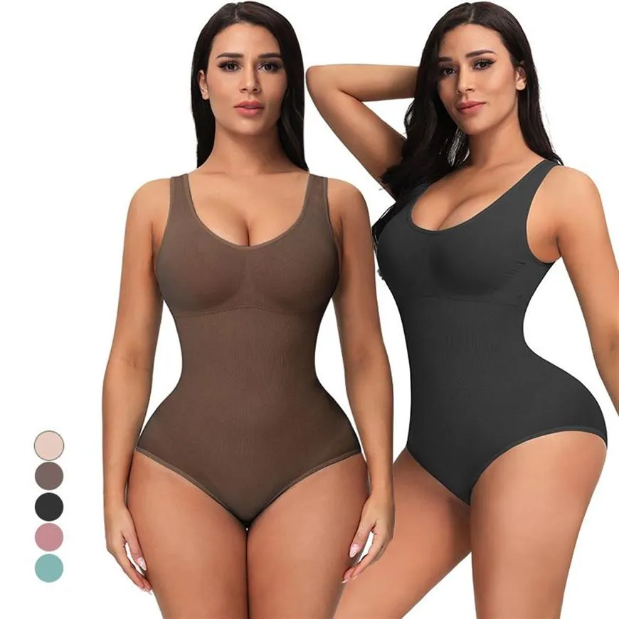 Kvinnors shapers Kvinnor Bodysuits Shapewear Forming Full Body Shaper Tank Topps Midjetränare Corset Camisoles Slimming Underwea307A