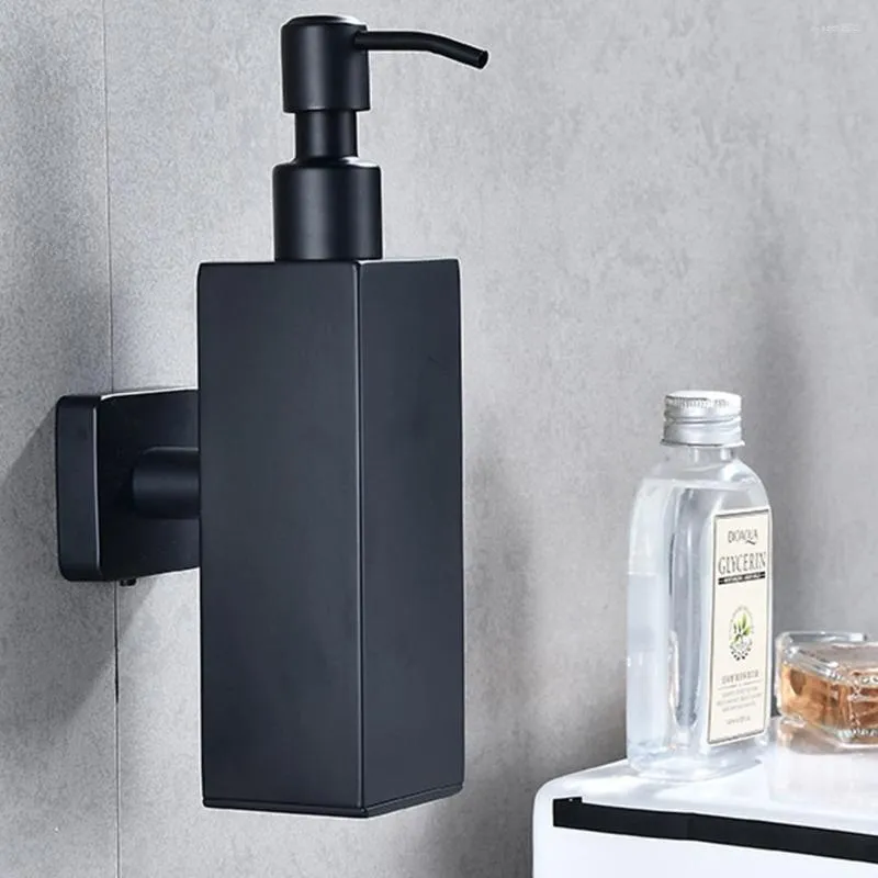 Liquid Soap Dispenser Refillable Manual Wall Mounted Shampoo Shower Gel Hand Sanitizer Bottle Bathroom Accessories