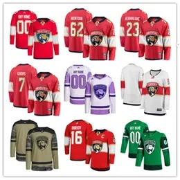 Florida Custom Panthers Hockey Jerseys 42 Gustav Forsling 7 Radko Gudas 70 Patric Hornqvist 94 Ryan Lomberg 15 Anton Lundell 27 Eetu Luostarinen 54 Givani Smith