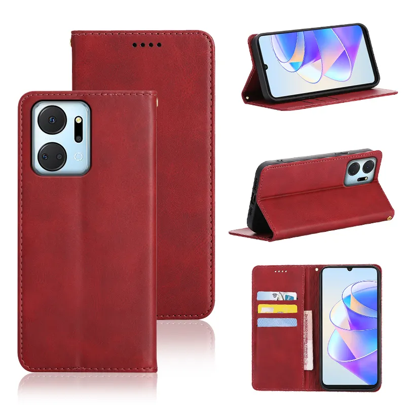 حالة هاتف جلدية لـ Huawei Mate 60 Pro Honor 90 Pro 5G X6A x50 x8a 4g flip cover wallet cover with card slot