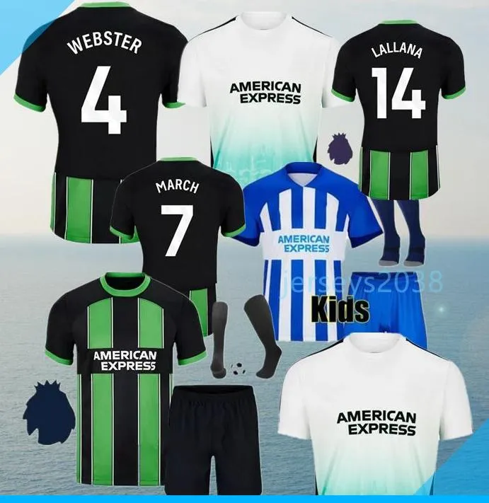 Fati Mitoma 23 24 Maupay Soccer Jersey Gross 2023 2024 Veltman Seagulls Football Shirt March Alzate Proper Undav Lamptey Ferguson Men Kids Caicedo de Foot