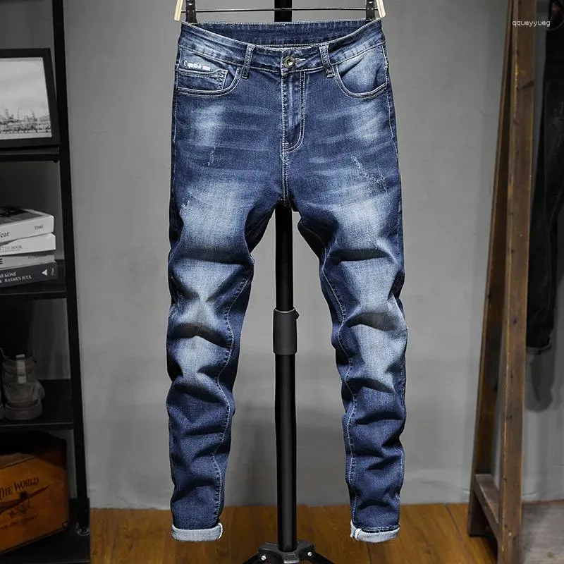 Herren Jeans kleine gerade schlanke trendige Mode lässig Frühling und Herbst koreanische Version