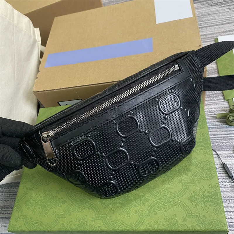 Letter Embossed Belts Bags Mens Designer Waist Purse Fannypack Black And White G Bumbag Crossbody Chestbags Women Bum Bag Cross Body jumbo high