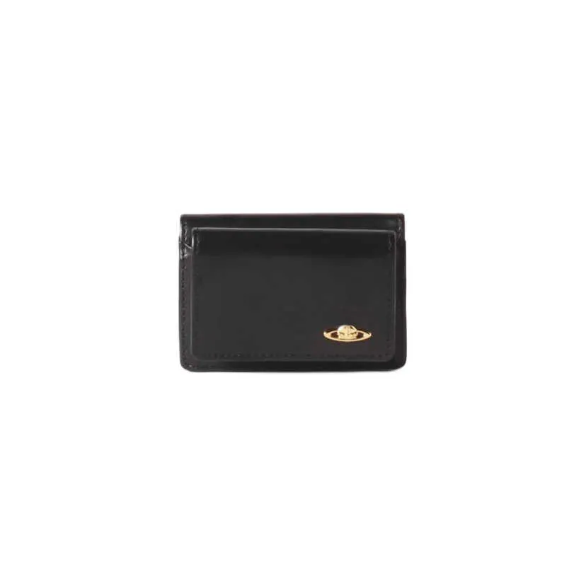 Portafoglio Lungo In Vera Pelle Donna – Pelle Verniciata, Con Scomparto Per Cellulare, 11 Slot Carte, Nero