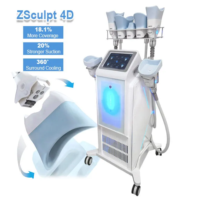 Clatuu Alpha 7 gestisce Zsculpt 4D Cool Body Sculpting 360 Cryolipolysis Fat Freeze Fat Reduction Machine