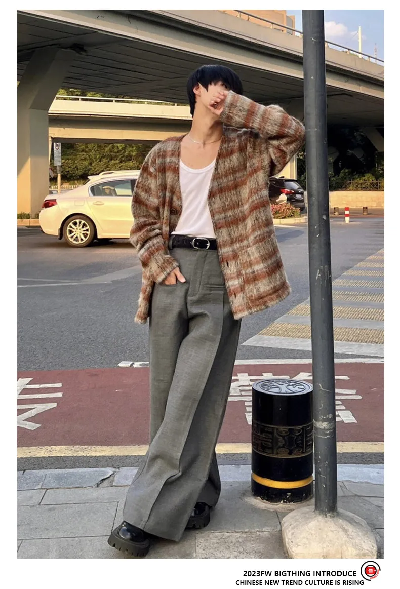 Luxury Brand Our Legacy Brown Plaid Mohair American Vintage Luxury Brand Our Legacy Brown Plaid Mohair American Vintage