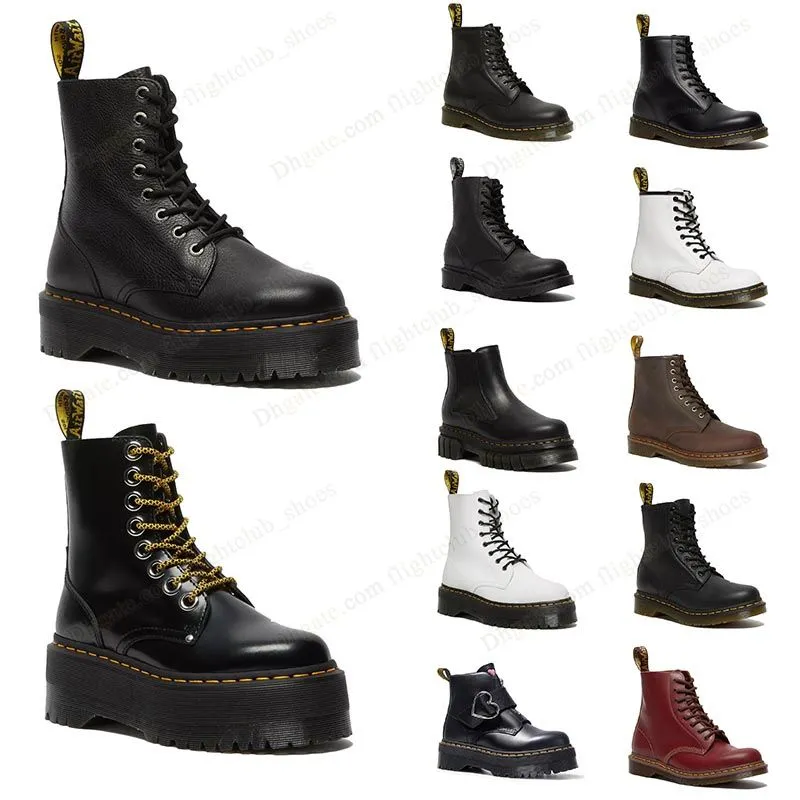 Doc Martens Dr Martin Stivali firmati Donna Stivale Martins Donna Uomo Triple Nero Martin Stivaletti invernali con plateau Classico 8 occhi Oxford Scarpe alla caviglia con fondo sneakers