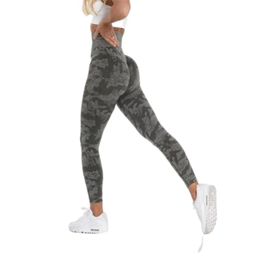 NVGTN Camo Sakinsiz Egzersiz Taytlar Butt Asansör Yoga Pantlı Yüksek Bel Streç Fitness Kıyafetler Spor Spor Salonu Fuşya Naylon 2206273871776