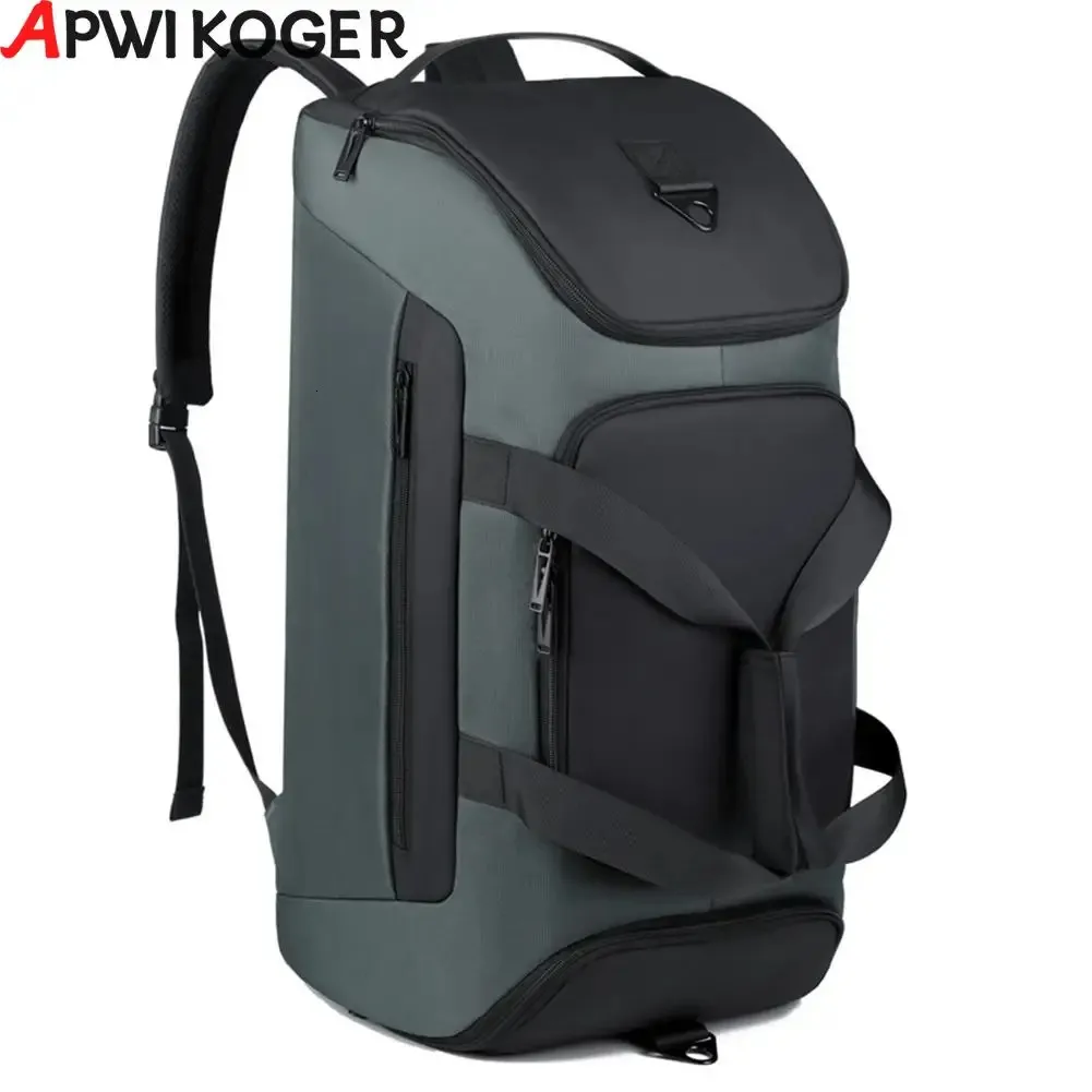 Duffel Bags Saco de ginástica com compartimento para sapatos Bolso molhado impermeável Weekender durante a noite leve para mulheres homens viagem treino esporte 231011