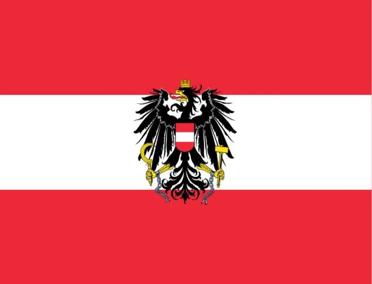 Flaga Austrii stanu Austria 3 stóp x 5 stóp poliestru Latającego 150 90 cm Flaga niestandardowa Outdoor9074381