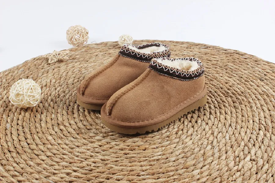 UGGsity Tasman II Sheepskin Slippers With Chestnut Fur Lining