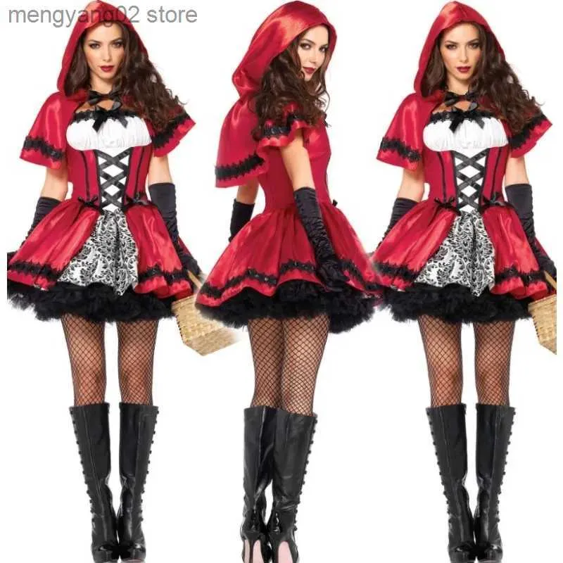 Themakostuum Halloween Kom Roodkapje Sexy Koningin Prinses Uniform Allerheiligen Komen Rollenspel Uniform T231011