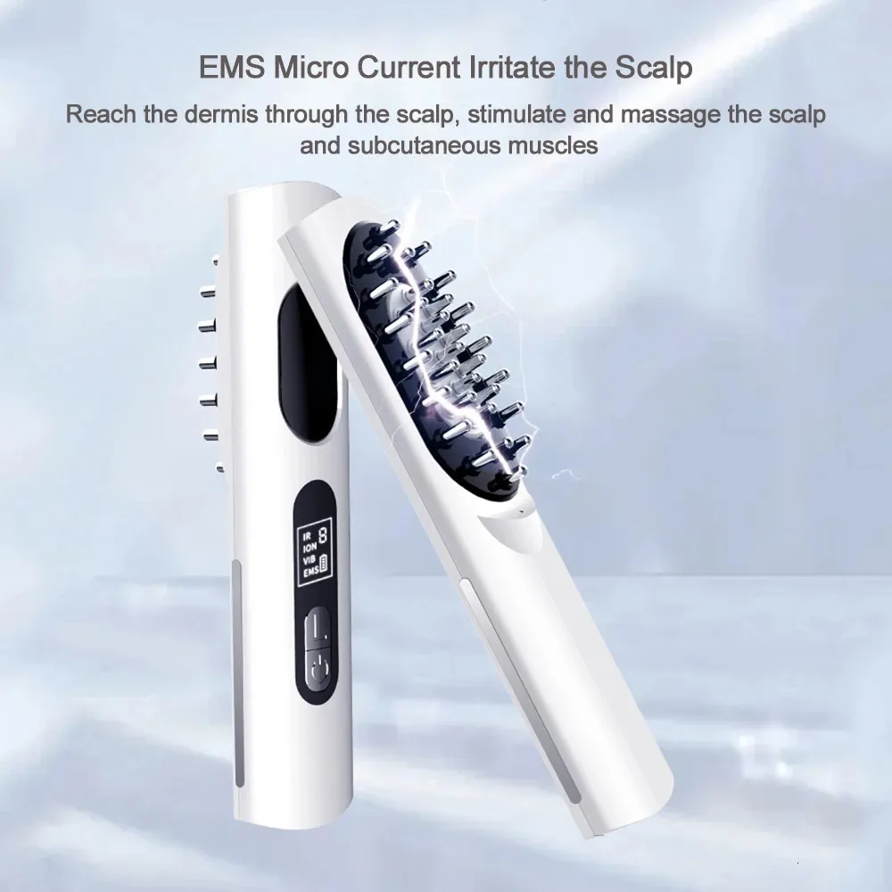 Beauty Massage Hair Care Electric Laser Red Blue Light Anion Comb