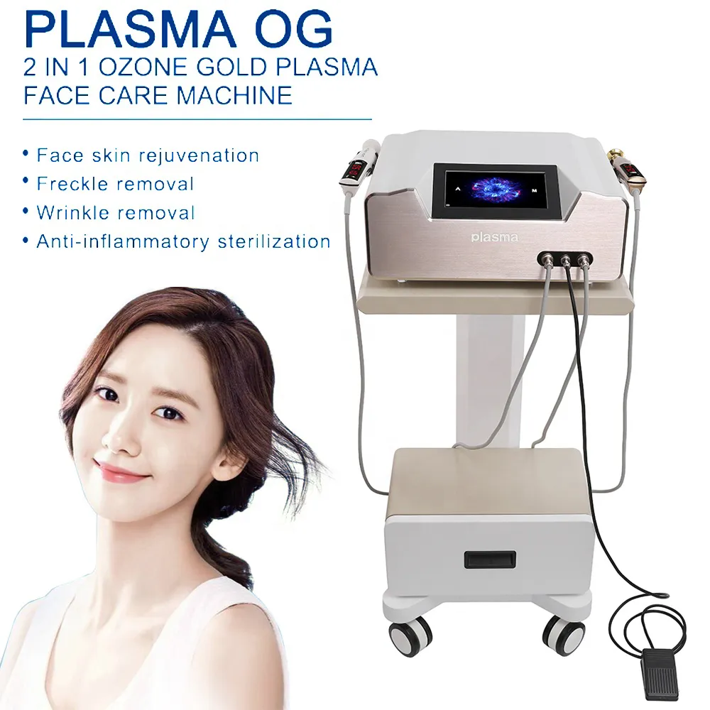 Ozone + Plasma 2 in 1 Skin Brightening Pigment Remove Increase Elasticity Face Lifting Dark Circle Remove Portable Beauty Apparatus