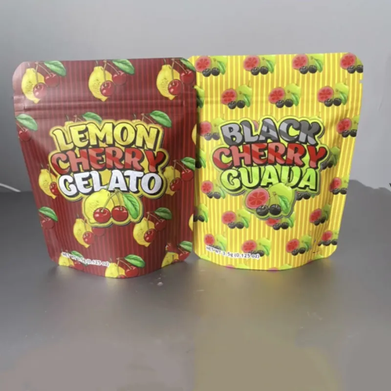 Gelato Runtz Cake Packaging Bags 3.5g Mylar Resealableパッケージレモンチェリーホワイトアップルバチオパッケージパッケージバッグ空