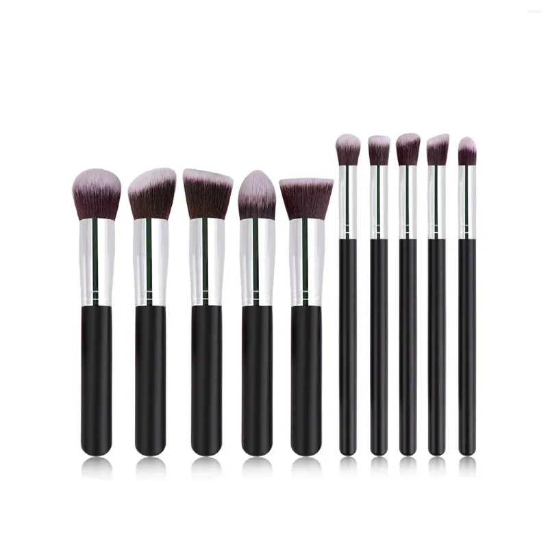 Makeup Brushes 10pcs Portable Concealer Eyeshadow Brush Set For Birthday Valentine's Day Women's