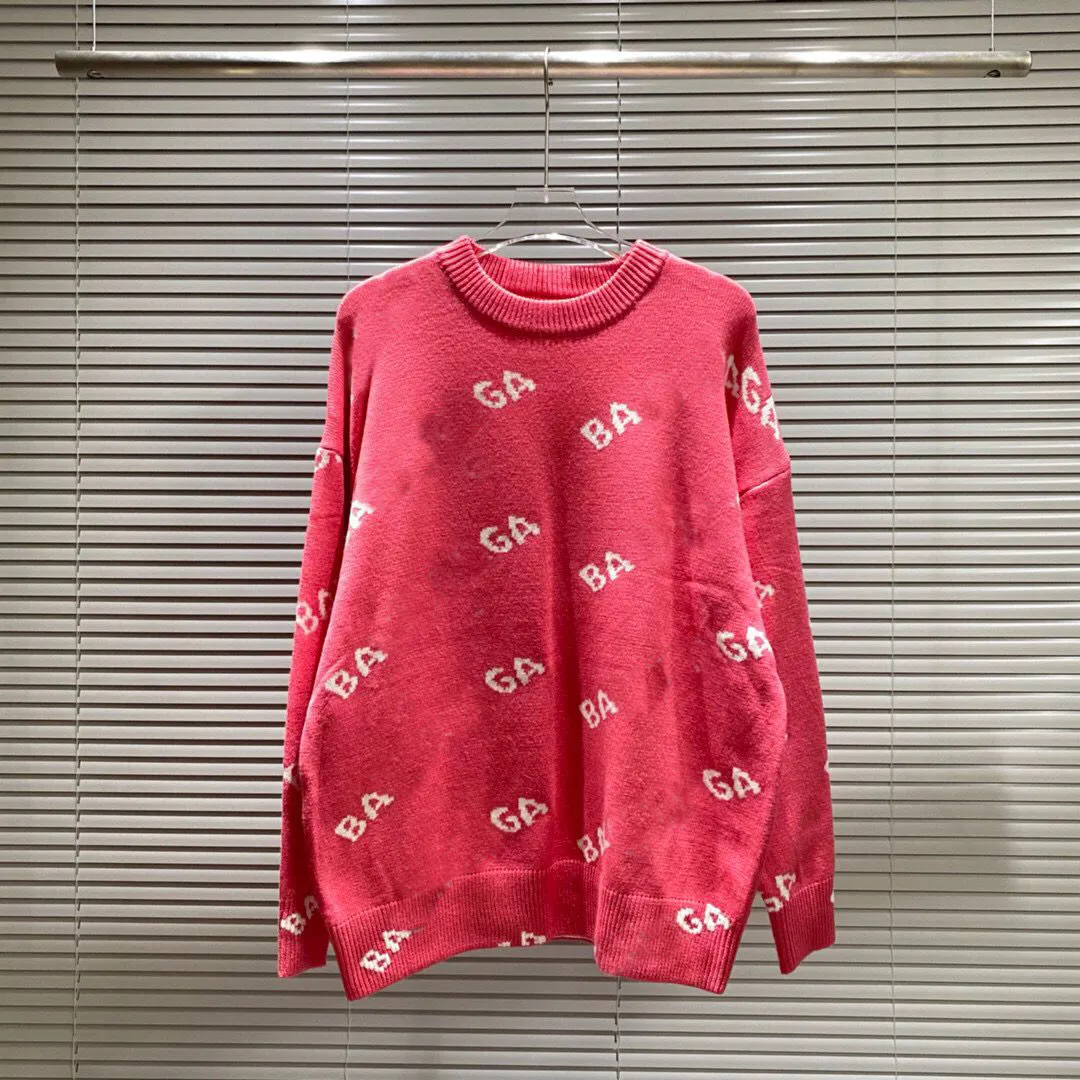 女性用セーターバレシアガスウェットシャツデザイナーセーターフード付きメンズセーターニットレター