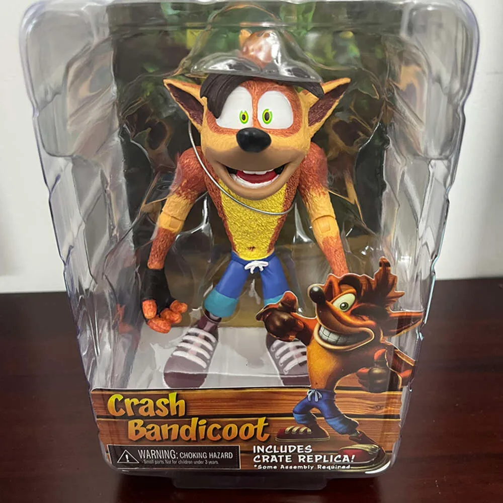 Mascot kostymer neca figur spel krasch bandicoot sane trilogy action figur modell leksaker bokhylla prydnad födelsedag present för vänner