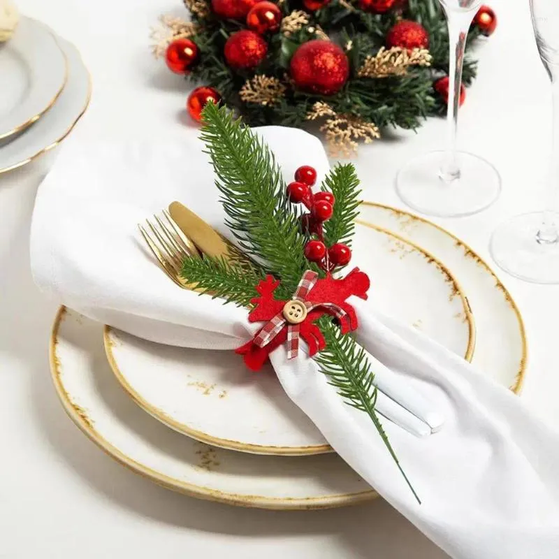 Fiori decorativi Eleganti aghi di pino realistici 30 rami artificiali per ghirlande di Natale fai da te Decorazioni per la casa riutilizzabili finto verde