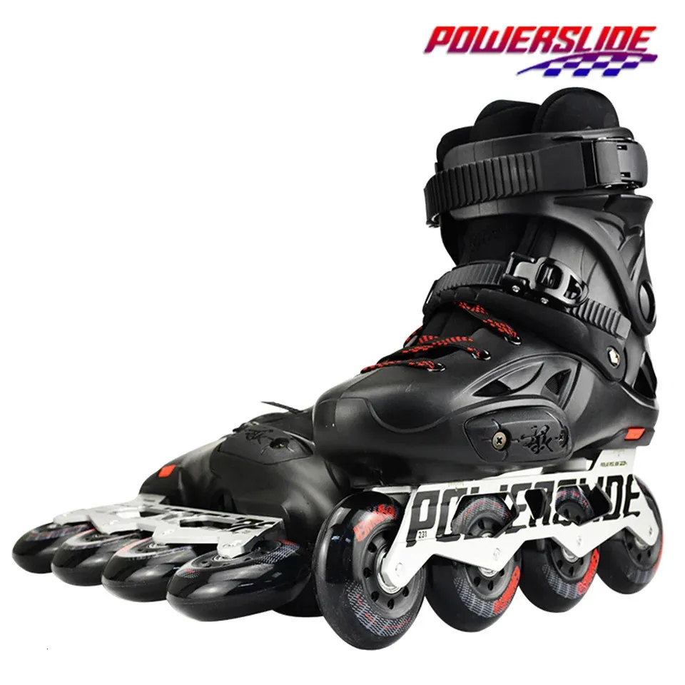 Inline Roller Skates 100 Original Powerslide Imperial Professional Slalom Free Skating Shoes Sliding Patines 231012