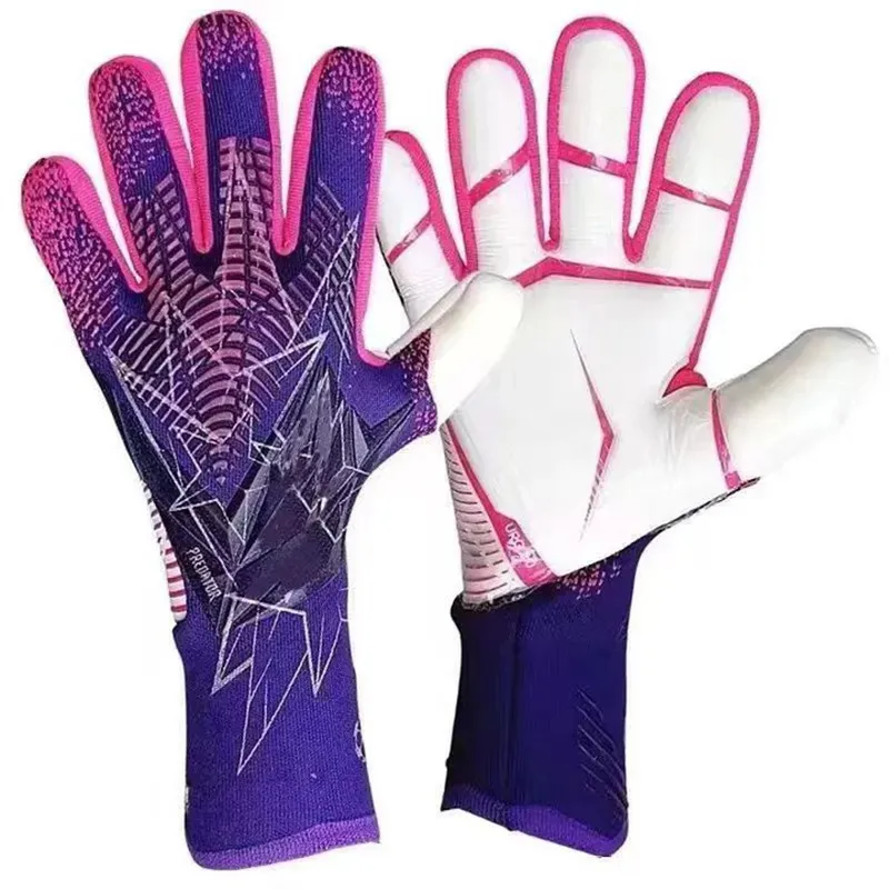 Sports Gloves 1 pair Kids Adults Anti-Slip Goalie Gloves Thicken Latex Football Soccer Anti-slip Protection Soccer Children Goalie Gloves 231011